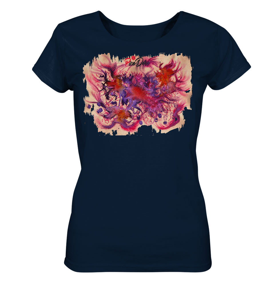 PicoDoro - Fashion Print Damen Organic T-Shirt - "Malea"