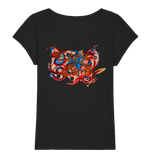 PicoDoro - Fashion Print Damen Organic Slub T-Shirt - "Anela"