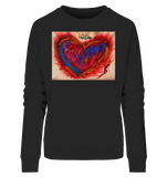 PicoDoro - Fashion Print Damen Organic Sweatshirt - "Heartbeat"