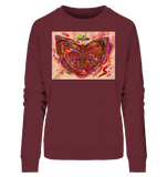 PicoDoro - Fashion Print Damen Organic Sweatshirt - "Butterflystar"