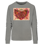 PicoDoro - Fashion Print Damen Organic Sweatshirt - "Butterflystar"