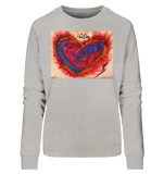 PicoDoro - Fashion Print Damen Organic Sweatshirt - "Heartbeat"