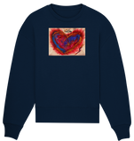 PicoDoro - Fashion Print Unisex Organic Oversize Sweatshirt - "Heartbeat"